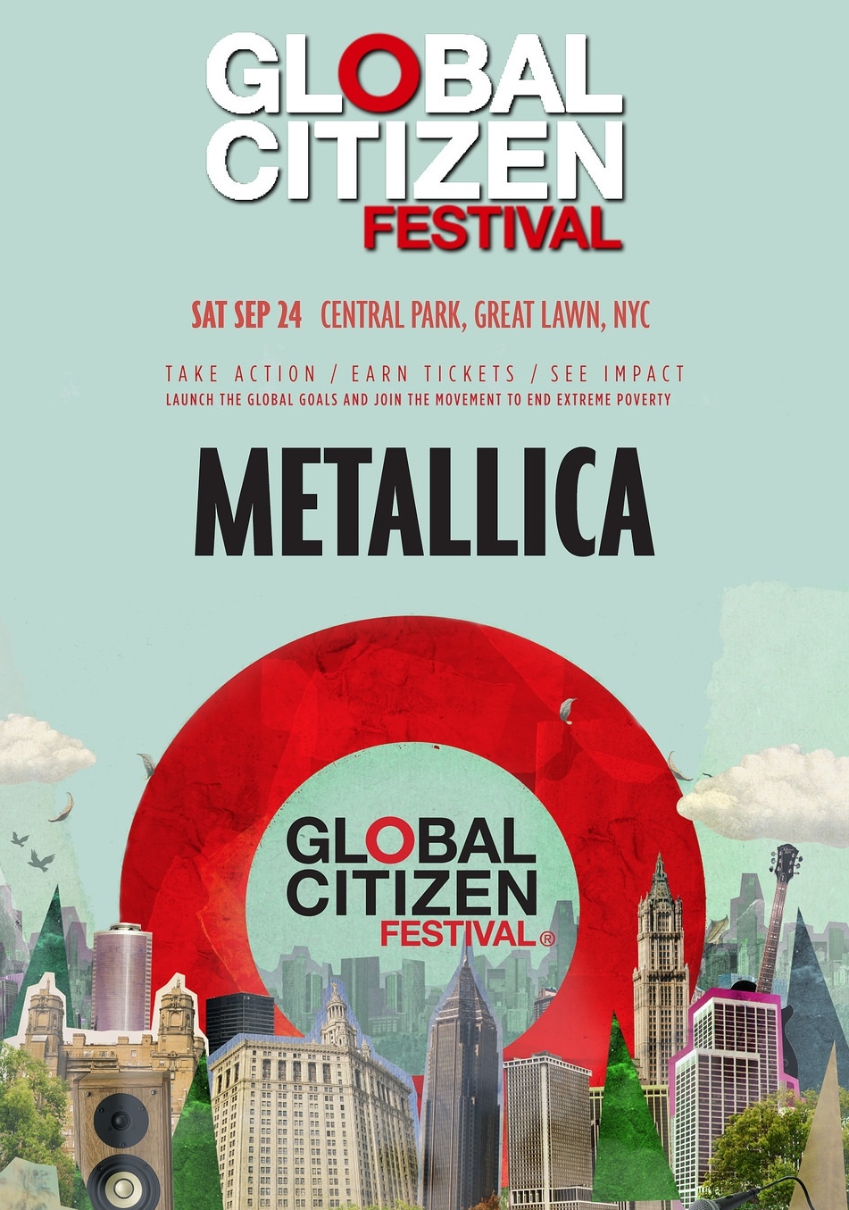 Metallica - The Global Citizen Festival (2016)
