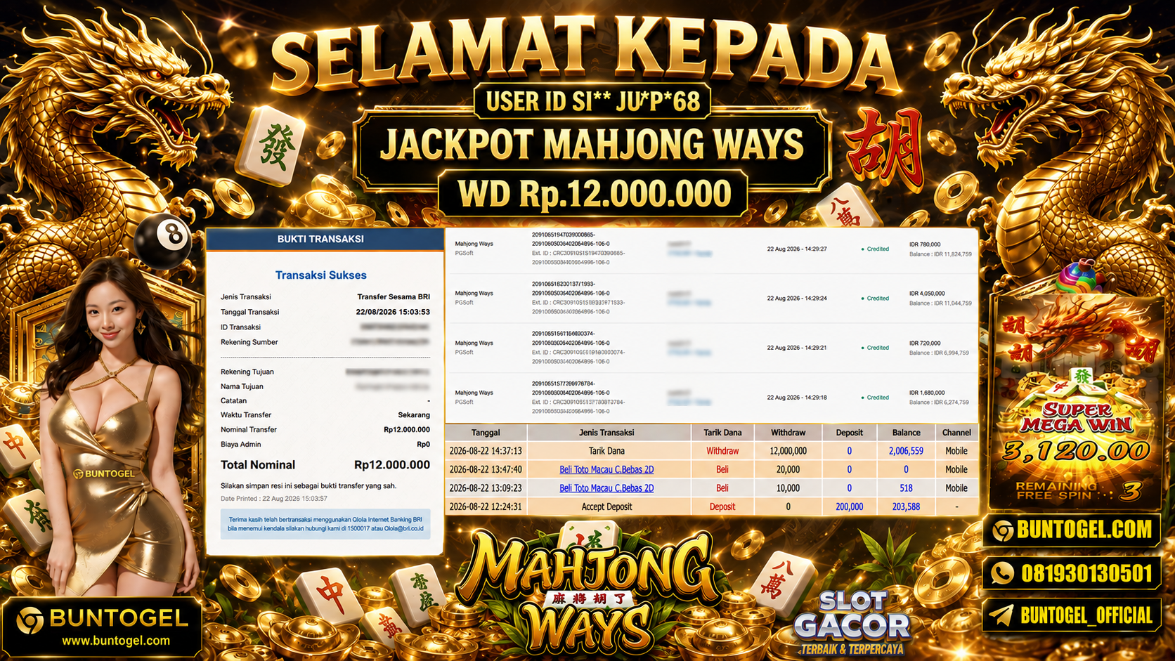 BUKTI BAYAR BUNTOGEL