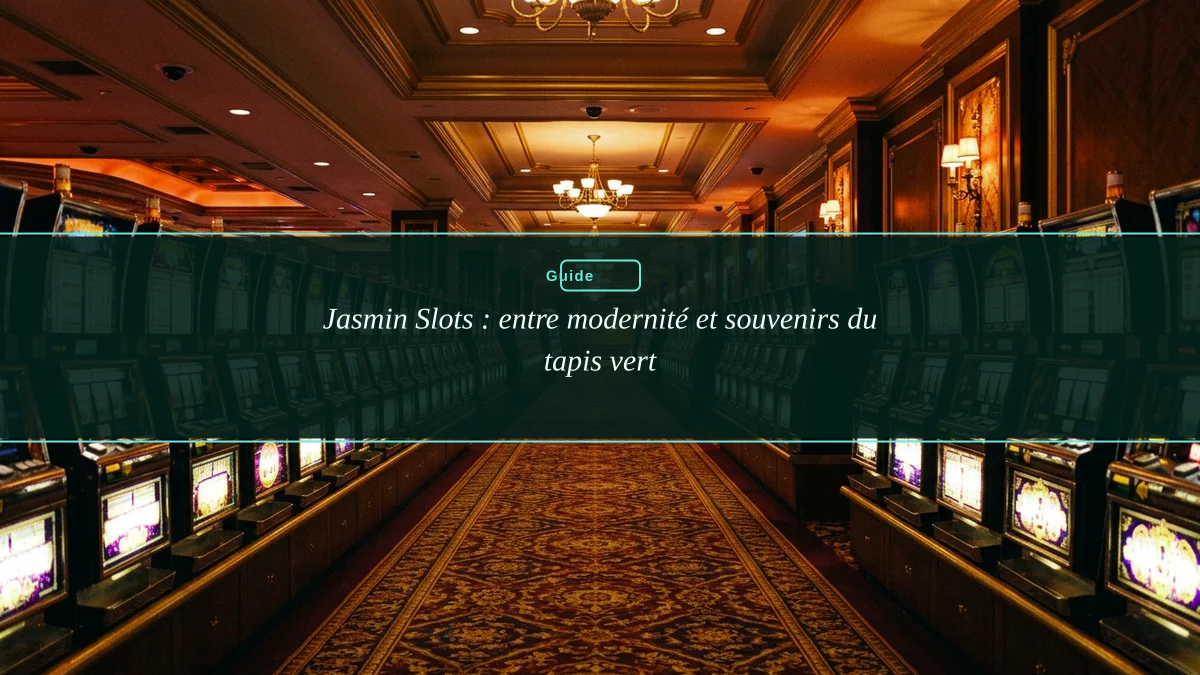 Jasmin Slots : entre modernité et souvenirs du tapis vert