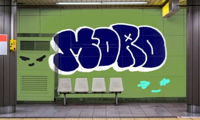 Graffiti artwork by rebus