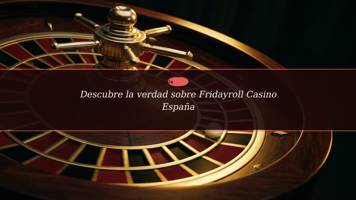 Descubre la verdad sobre Fridayroll Casino España