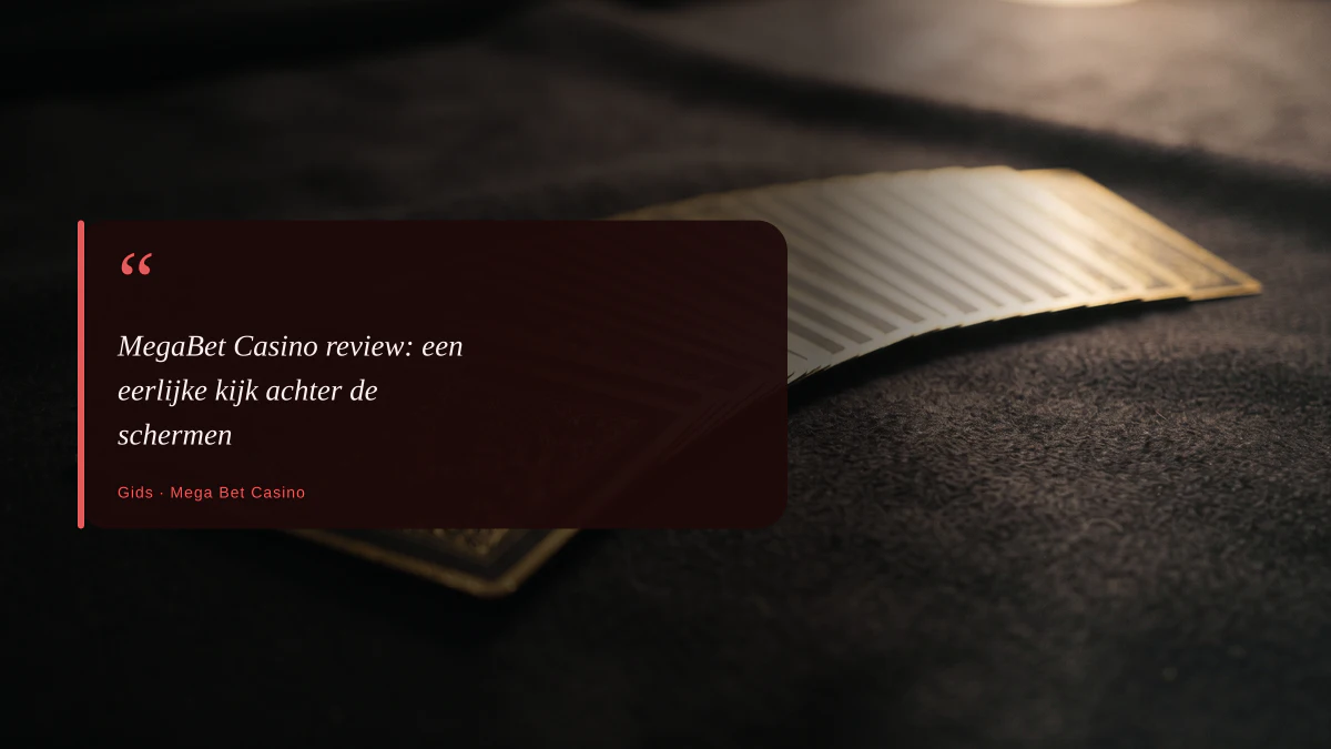 MegaBet Casino review: een eerlijke kijk achter de schermen