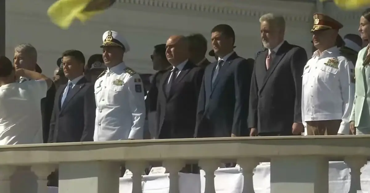 Ziua Marinei Române: Ilie Bolojan onorat de marinari, Nicușor Dan absent din nou