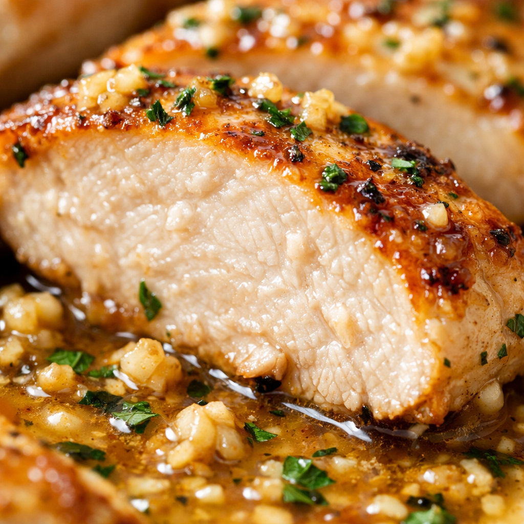Garlic Butter Chicken Breast Skillet (One Pan) cooking process