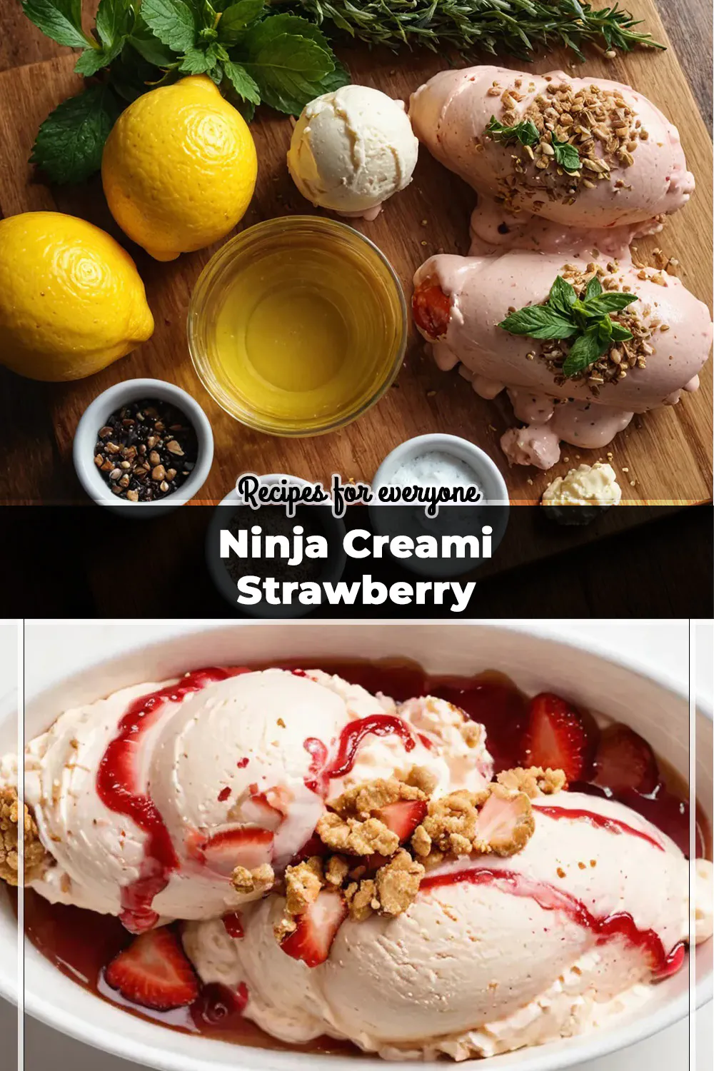 Ninja Creami Strawberry Cheesecake Protein Ice Cream