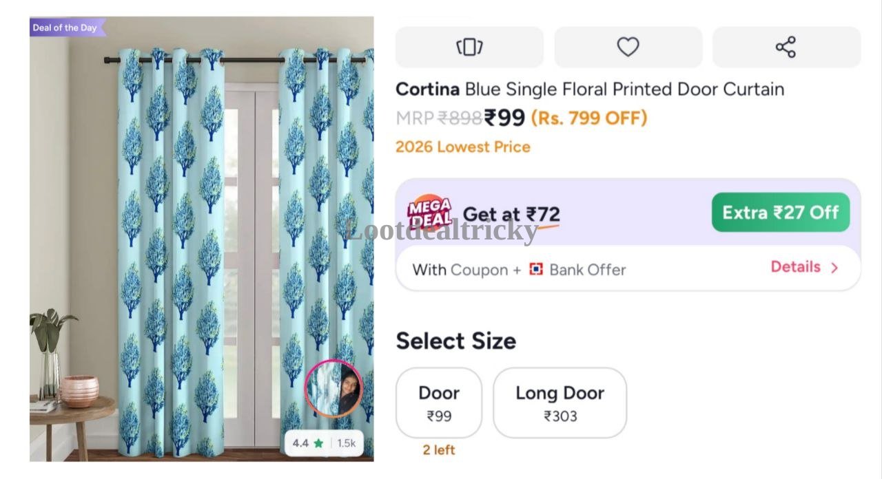 Door Curtain Flipkart – Just ₹99 | Top Unbeatable Deal