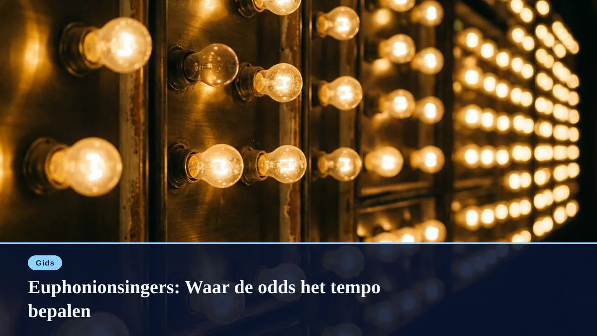 Euphonionsingers: Waar de odds het tempo bepalen