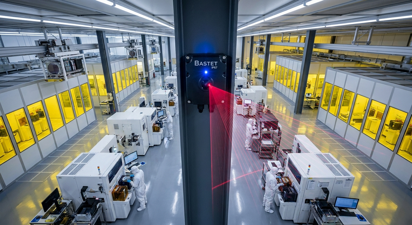 Bastet Ruggedized IoT Sensor — Semiconductor Cleanroom Cable Protection