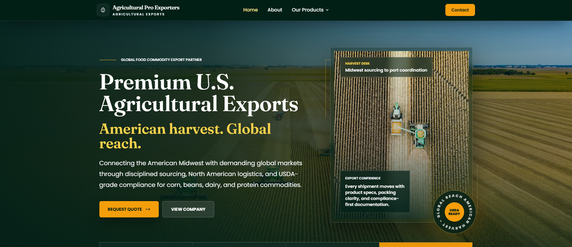 Stored capture of agriculturaleproexporters.com