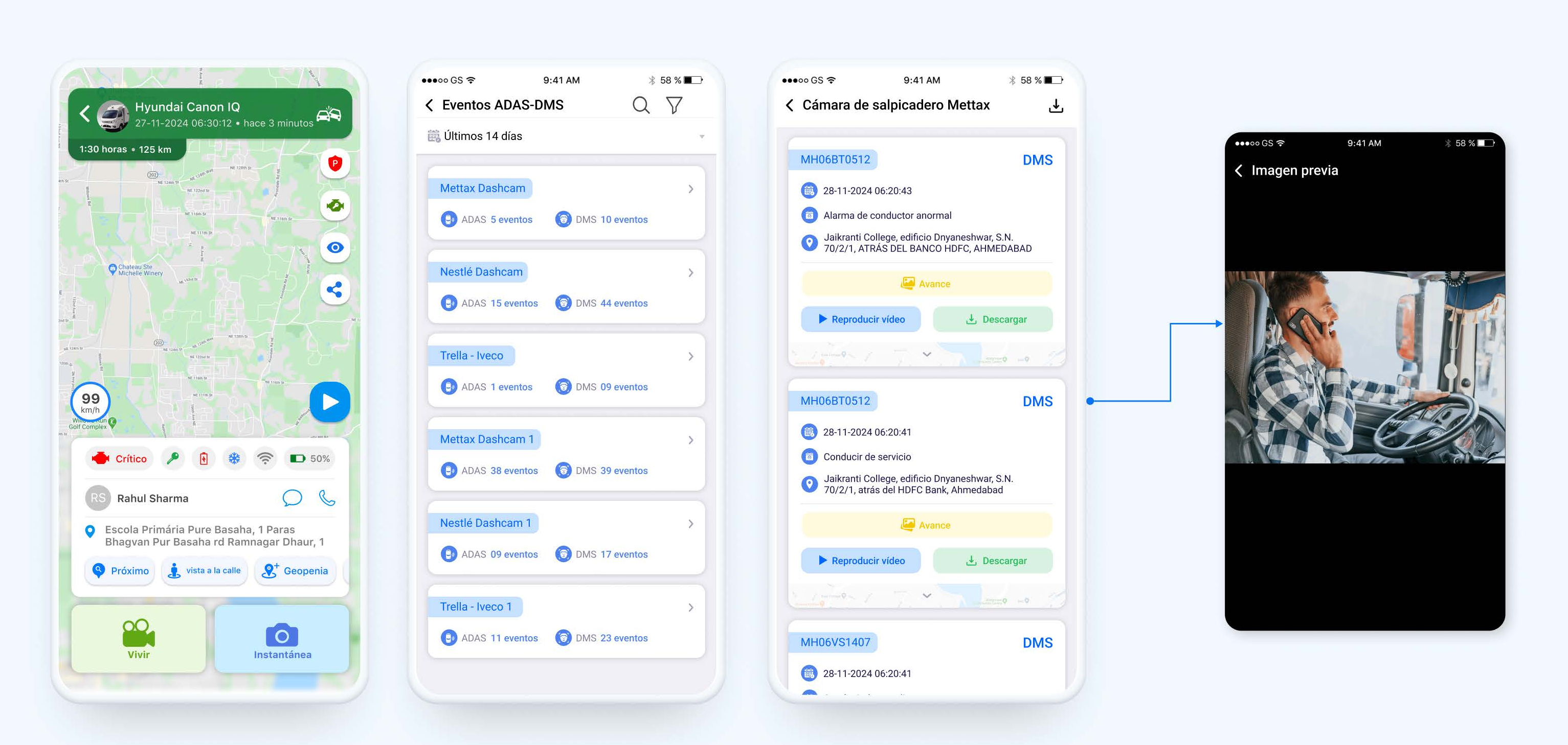 Administración desde el teléfono