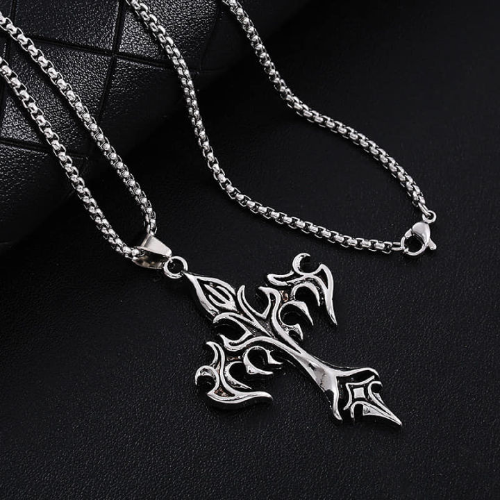 Chrome fire heart chain - photo 5