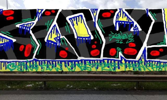 Graffiti artwork by SLOW0NE