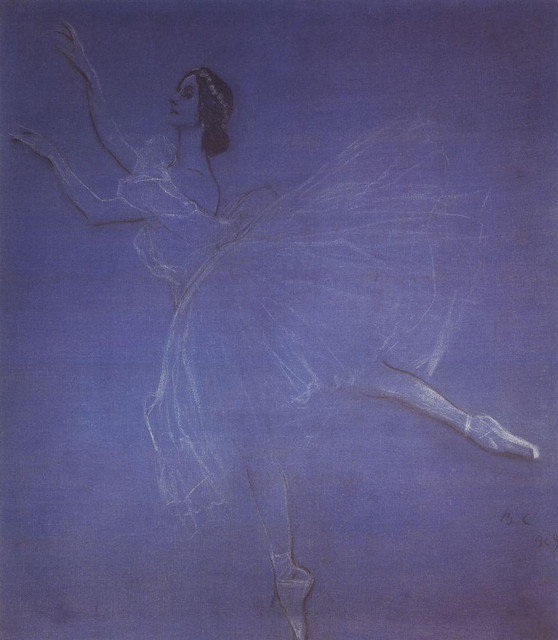 Анна Павлова в балете Сильфиды 1909
