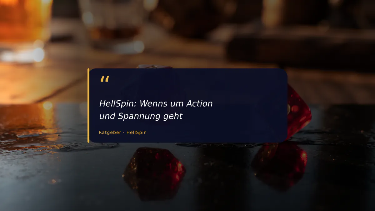 HellSpin: Wenns um Action und Spannung geht