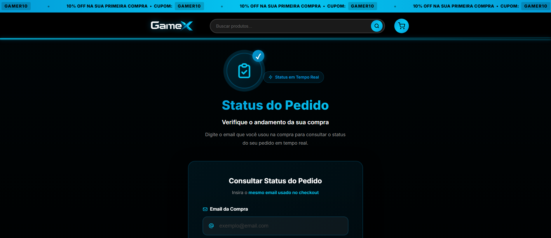 Forensic screenshot of gamexbr.com showing the phishing page layout