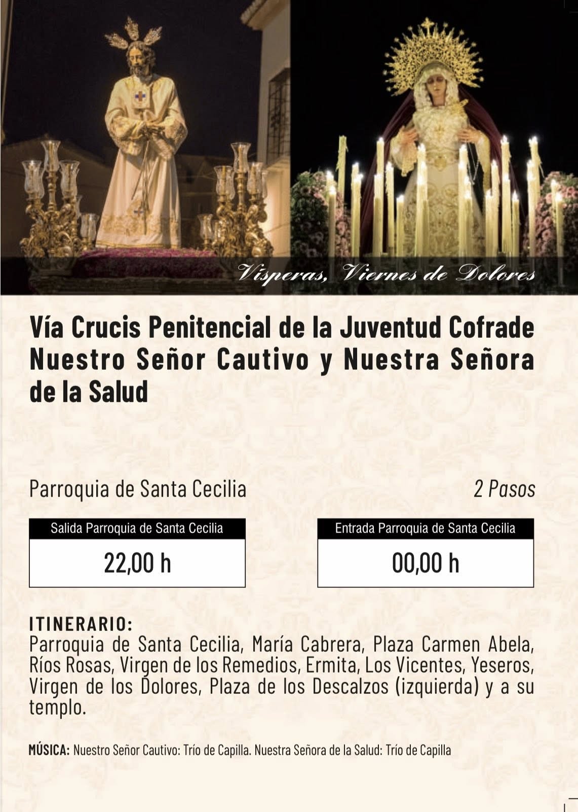 Horarios e Itinerarios de las Procesiones de la Semana Santa de Ronda ...