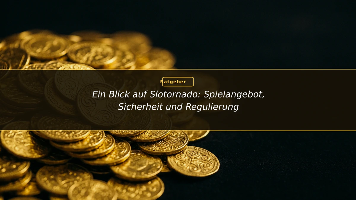 Ein Blick auf Slotornado: Spielangebot, Sicherheit und Regulierung