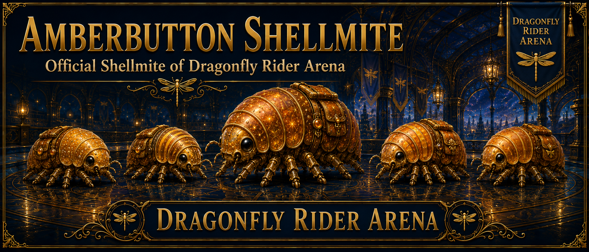 Dragonfly Rider Arena shellmite banner