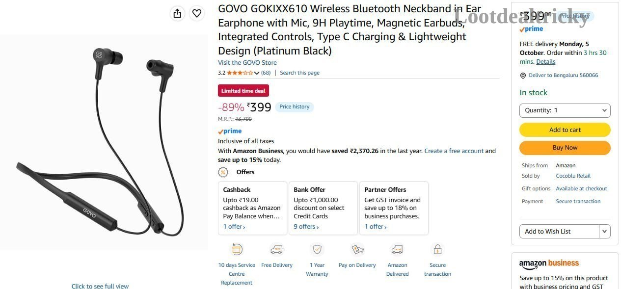 Govo Gokixx610 Wireless | Best Price Drop Today Govo Gokixx610 Wireless | Best Price Drop Today