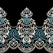 damask seamless pattern with elements free vector