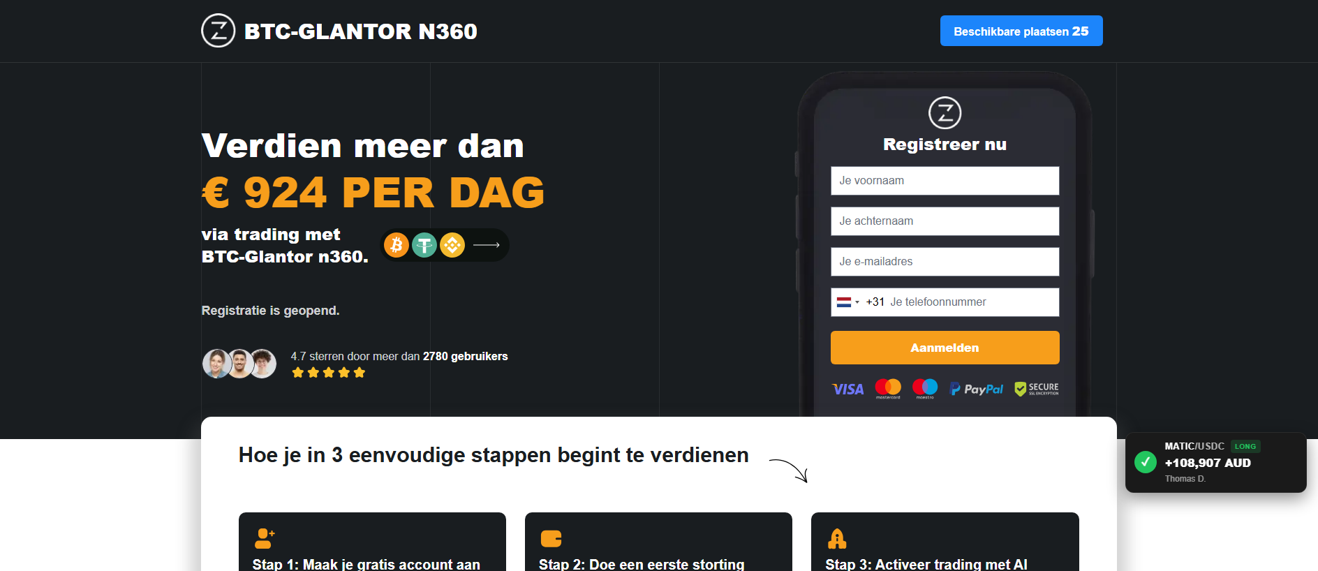 Acquisizione salvata di btcglantorn360.com
