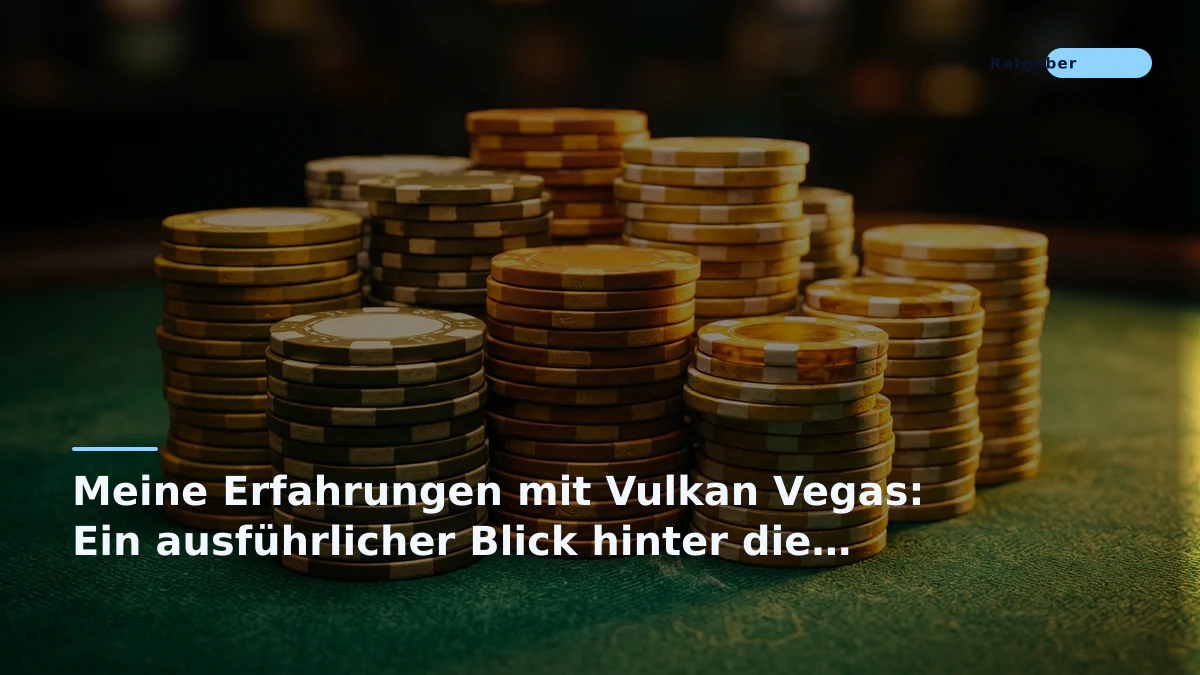 Meine Erfahrungen mit Vulkan Vegas: Ein ausführlicher Blick hinter die Kulissen