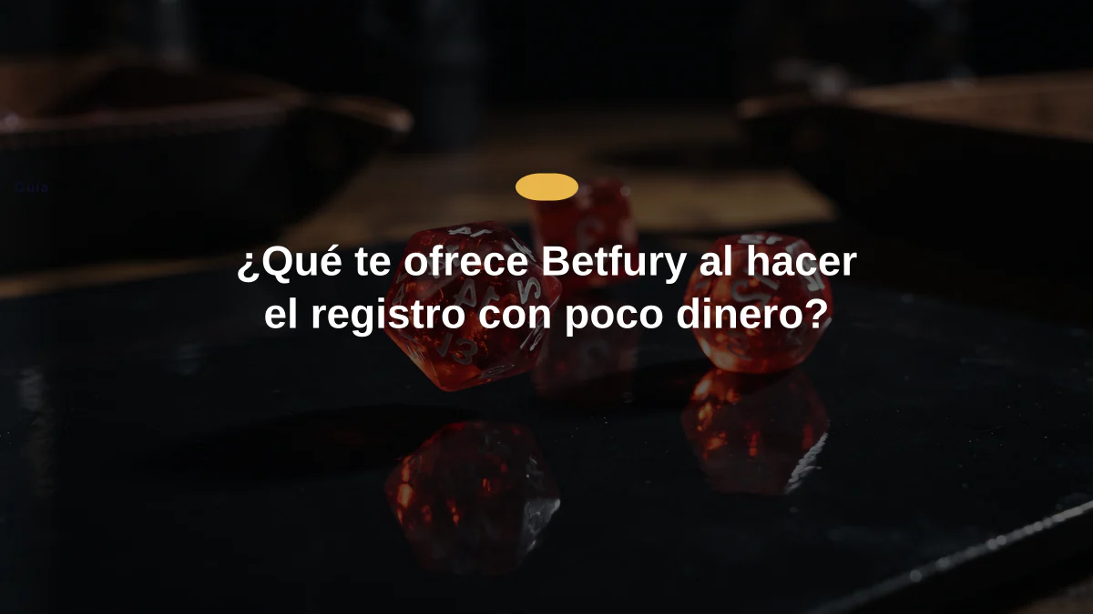 ¿Qué te ofrece Betfury al hacer el registro con poco dinero?