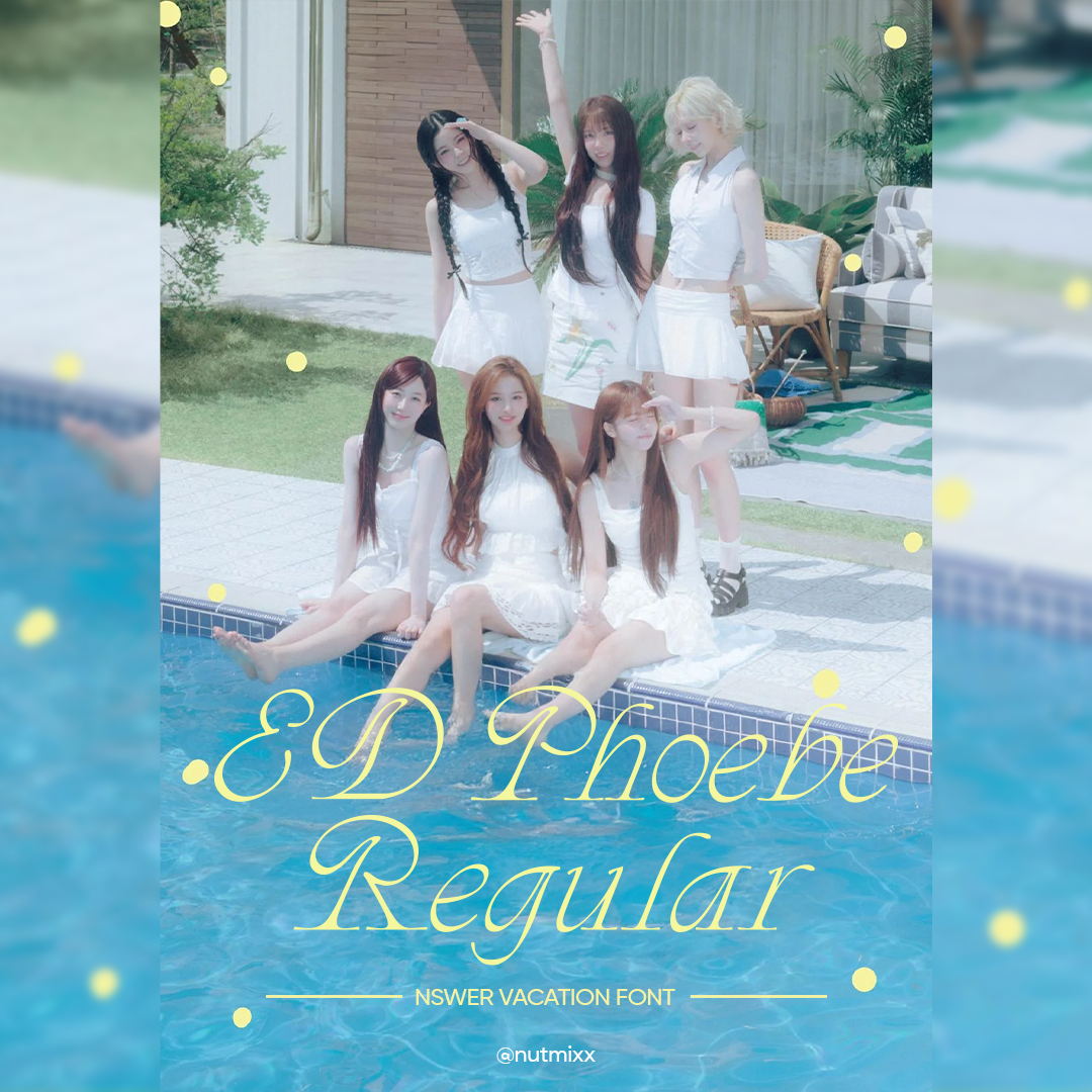 Nmixx NSWER VACATION Font, KPOP Font