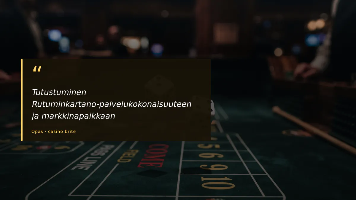 Tutustuminen Rutuminkartano-palvelukokonaisuuteen ja markkinapaikkaan