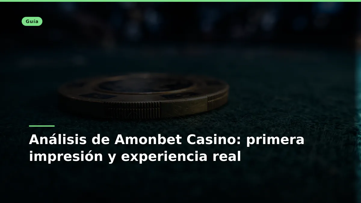 Análisis de Amonbet Casino: primera impresión y experiencia real