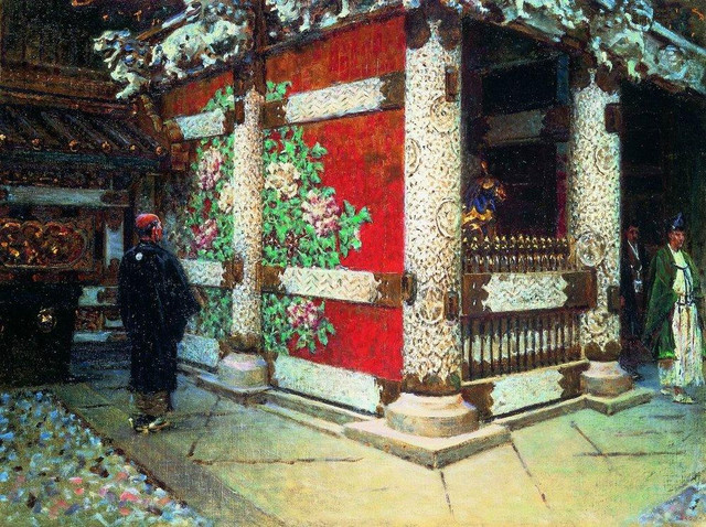 Шинтоистский храм в Никко Около 1904.jpg