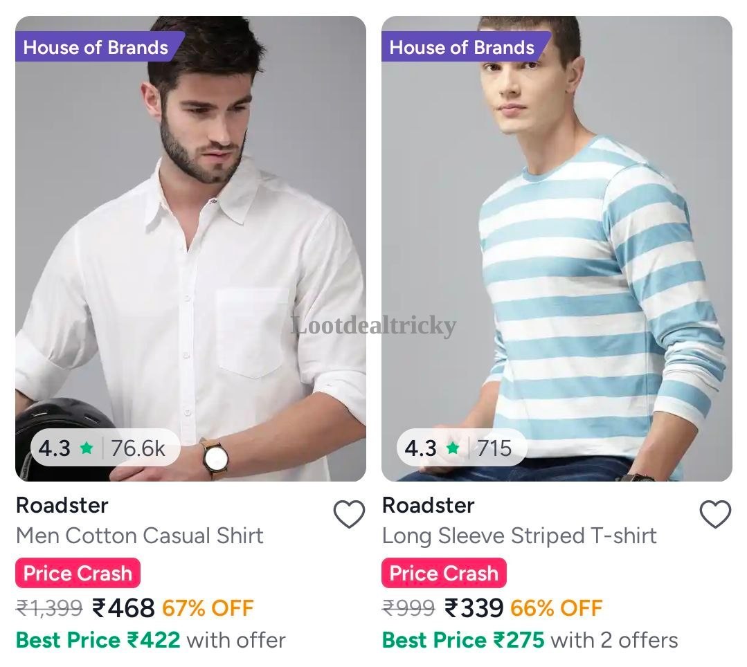 Roadster Under 499 – Just 75% OFF | Loot Ka Maal Roadster Under 499 – Just 75% OFF | Loot Ka Maal
