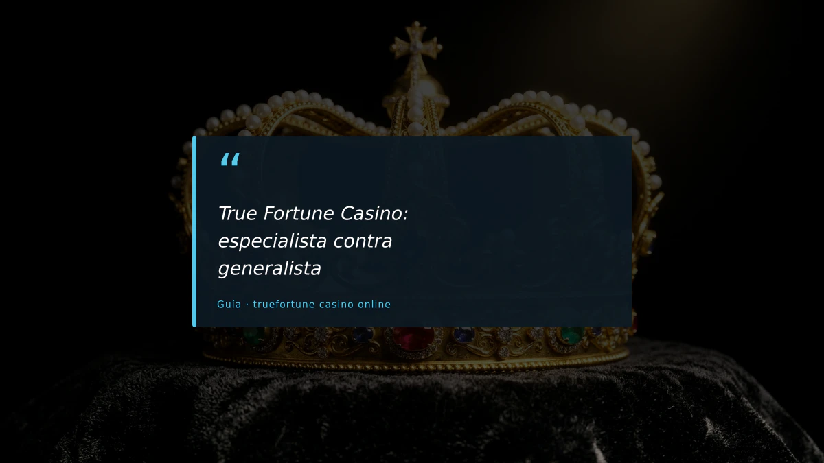 True Fortune Casino: especialista contra generalista