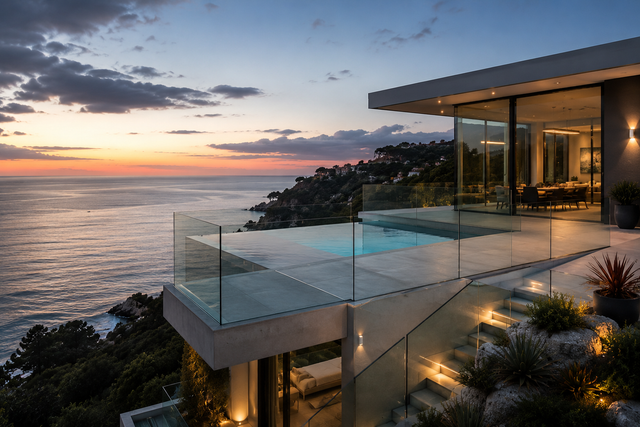 Glass railings