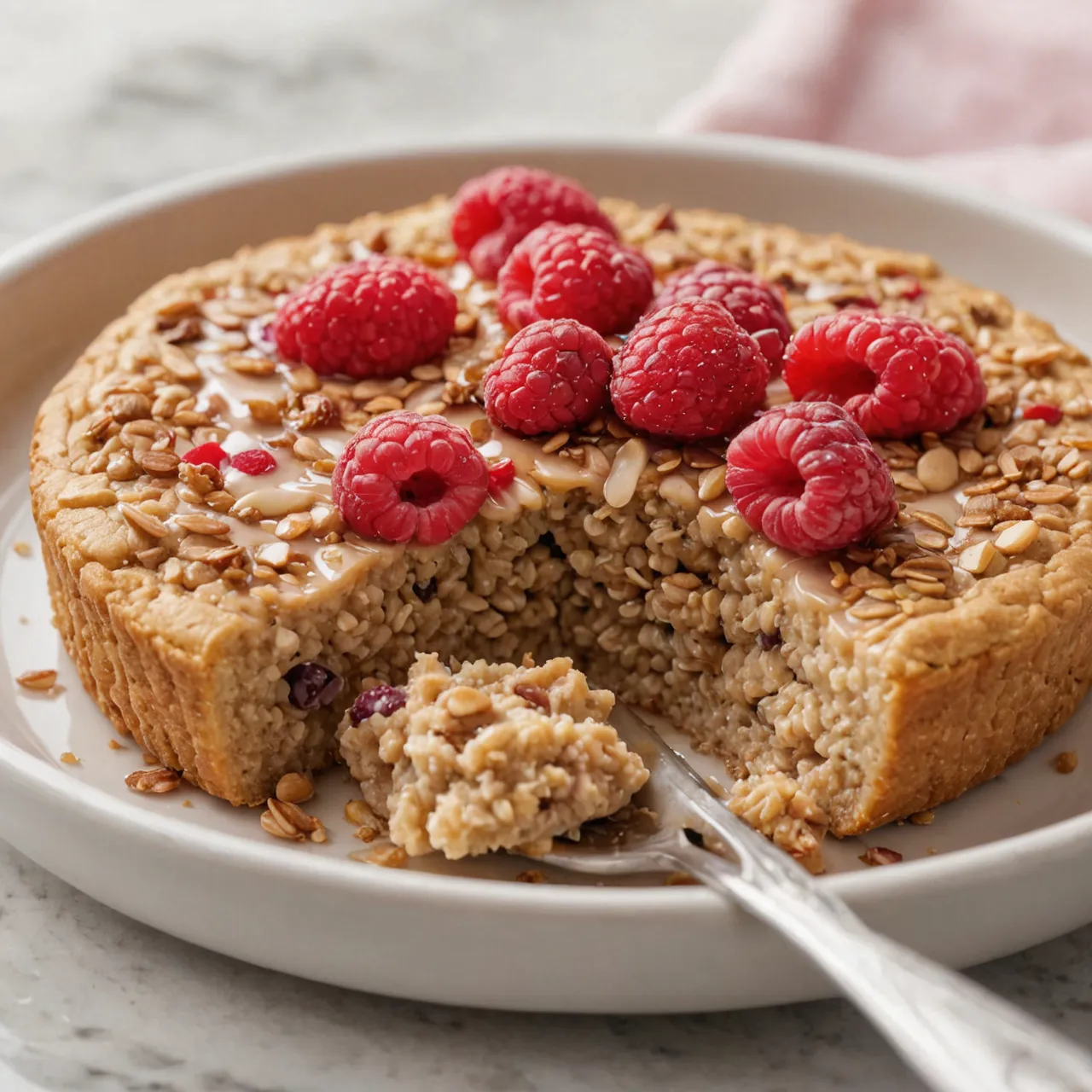 Sugar Cookie Protein Baked Oats