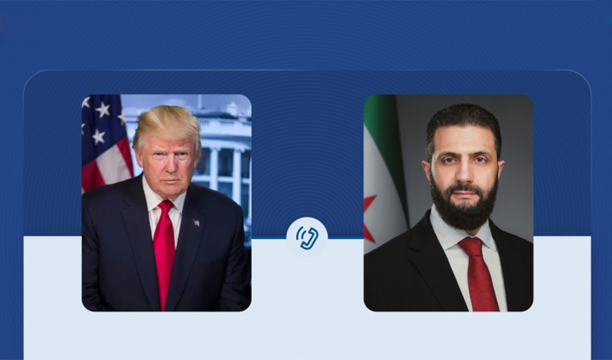 الرئيسان الشرع وترامب يبحثان تعزيز مسار ‏التعافي ‏في سوريا