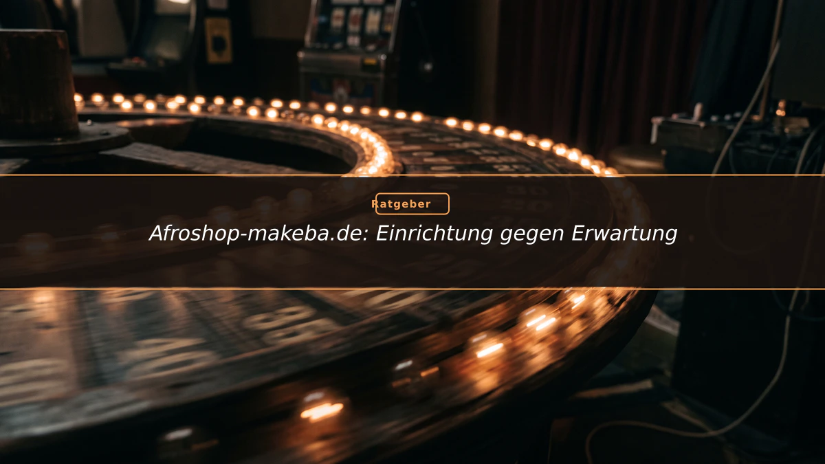 Afroshop-makeba.de: Einrichtung gegen Erwartung