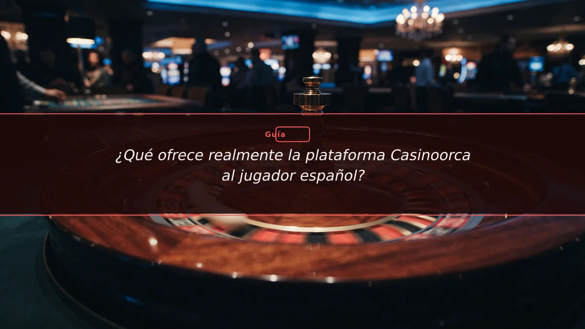 ¿Qué ofrece realmente la plataforma Casinoorca al jugador español?