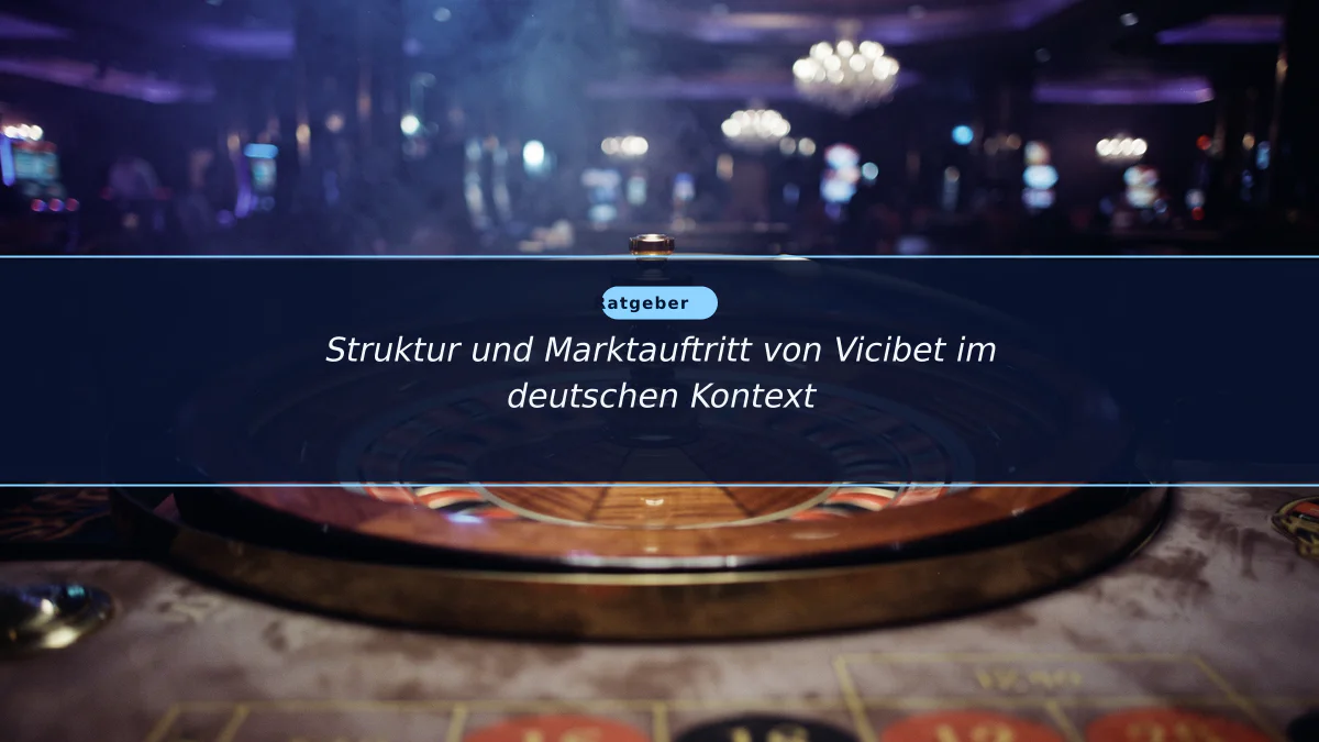 Struktur und Marktauftritt von Vicibet im deutschen Kontext