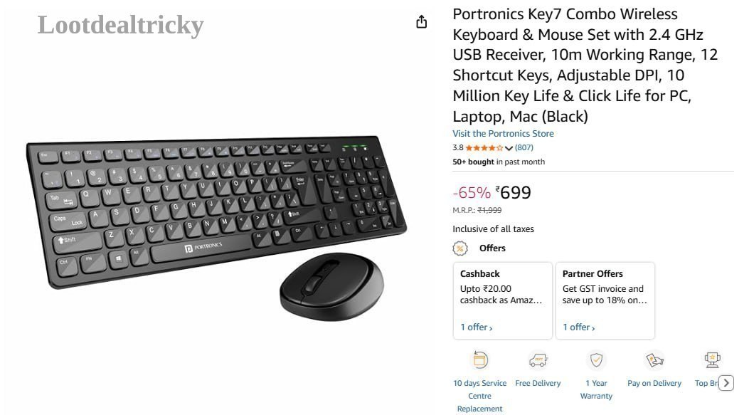 Portronics Wireless Keyboard | Huge Savings Offer