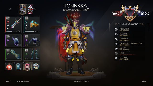 Post-Update Build Dauntless