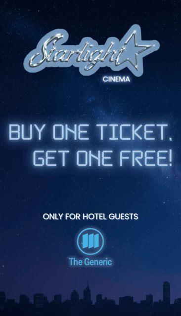 Generic Hotel x Starlight Partner Gif Poster