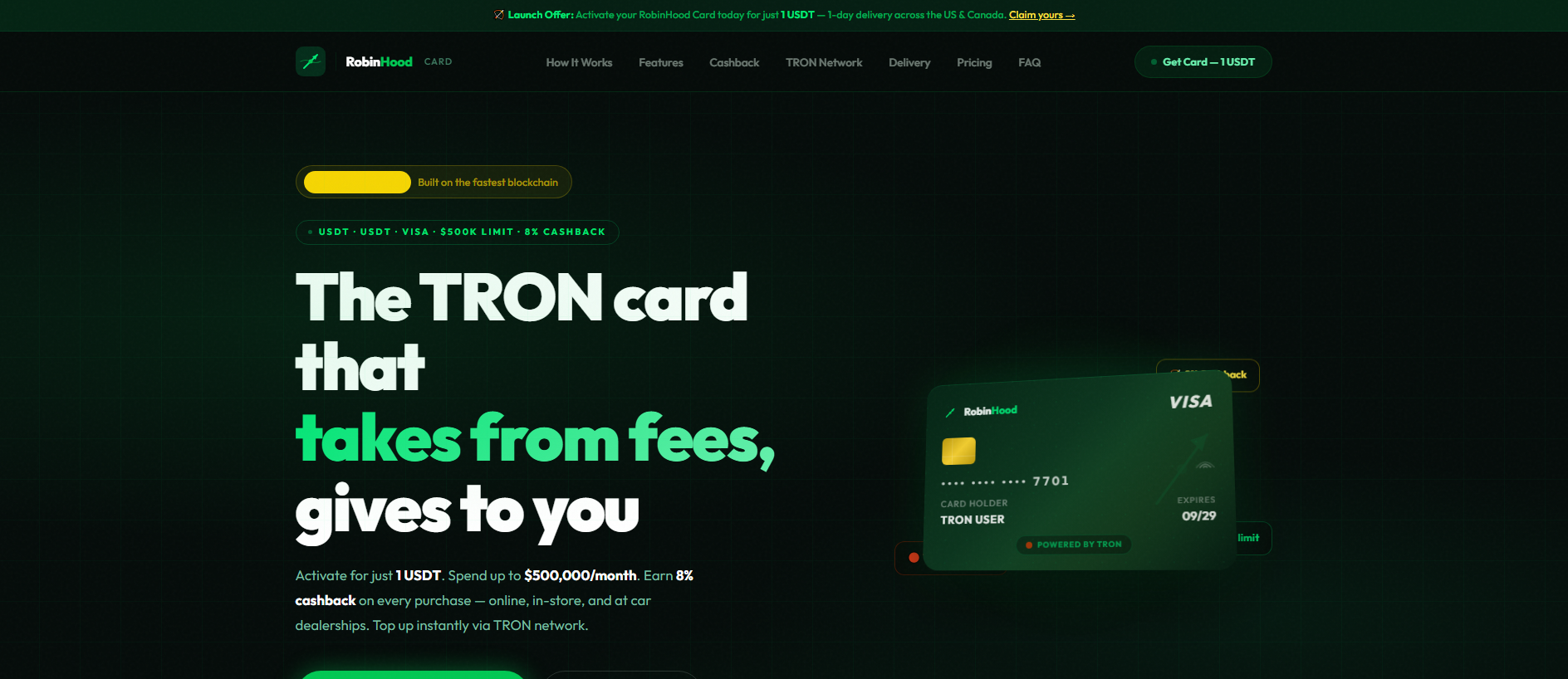 Stored capture of robinhood-card.us
