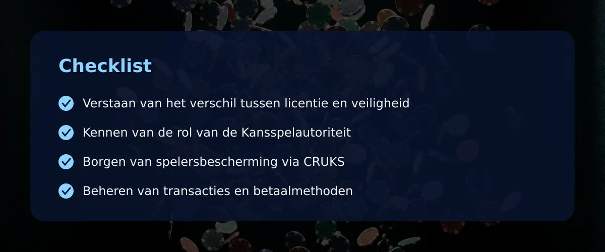 De juridische en financiële kaders van online casino geld in Nederland — Checklist