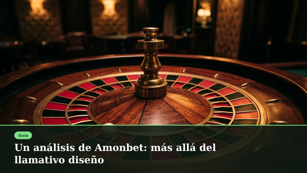 Un análisis de Amonbet: más allá del llamativo diseño