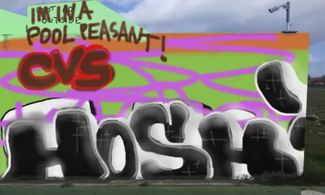 Graffiti artwork by hosha