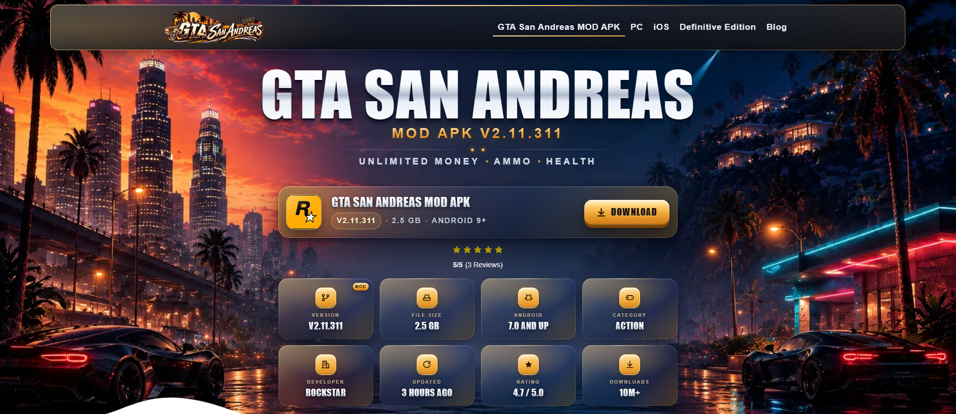 Stored capture of gtasanandresmodapk.com