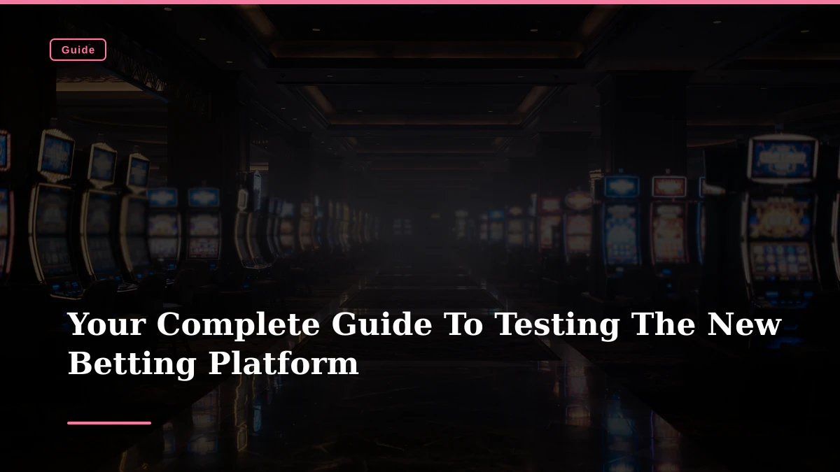Your Complete Guide To Testing The New Betting Platform