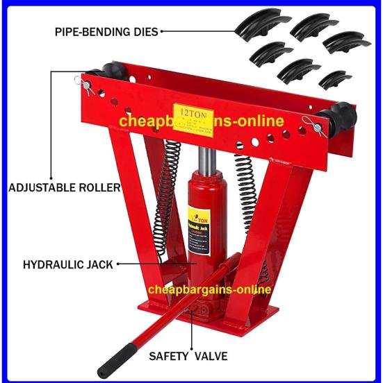 Hydraulic Pipe Bender for 2" Pipes with 6 Formers
