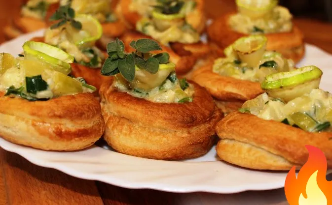 Постер Волованы с кабачками